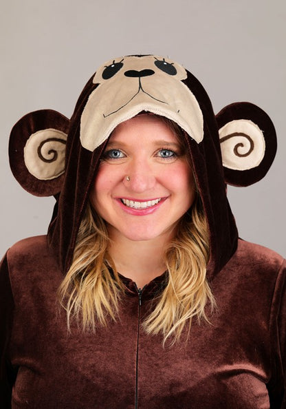 Plus Size Monkey Around Jumpsuit Costume for Women - US 4603