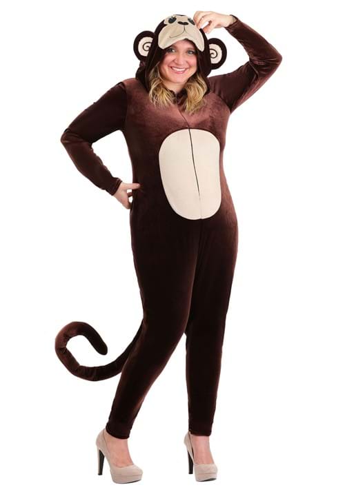 Plus Size Monkey Around Jumpsuit Costume for Women - US 4603