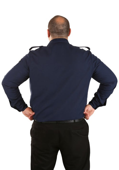 Plus Size Adult Long Sleeve Police Shirt - US 3660
