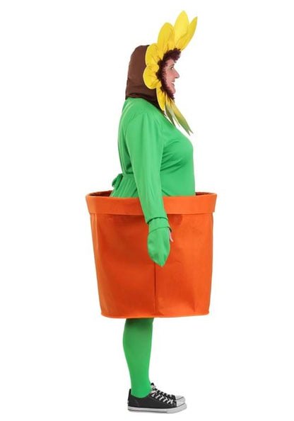 Plus Size Potted Flower Costume for Adults - US 1139