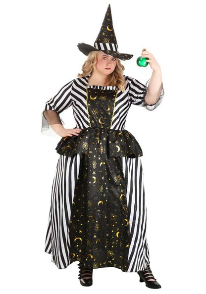 Plus Size Rococo Witch Costume Dress for Women - US 7443