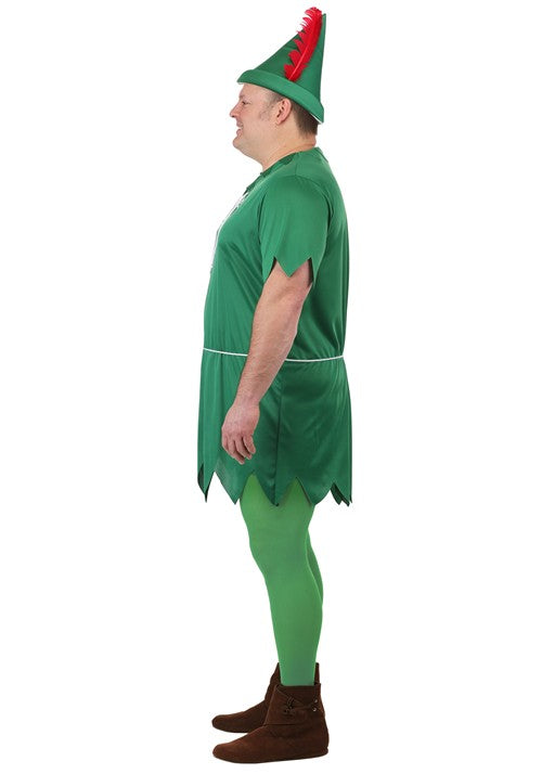 Plus Size Storybook Peter Pan Costume Tunic for Men - US 4866