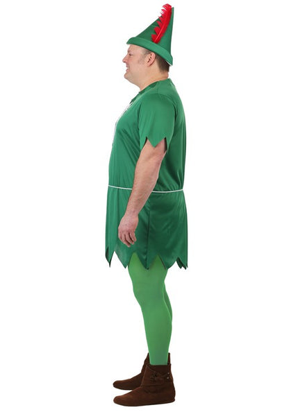 Plus Size Storybook Peter Pan Costume Tunic for Men - US 4866