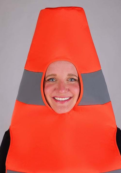 Plus Size Traffic Cone Costume for Adults - US 9049