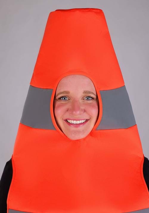 Plus Size Traffic Cone Costume for Adults - US 9049