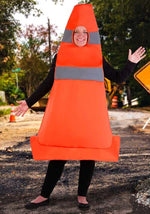 Plus Size Traffic Cone Costume for Adults - US 9049