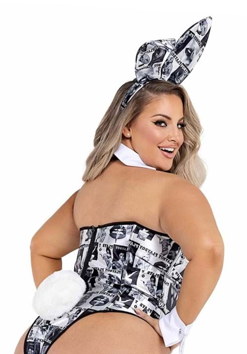 Plus Size Playboy Bunny Cover Girl Adult's Costume - US 6005