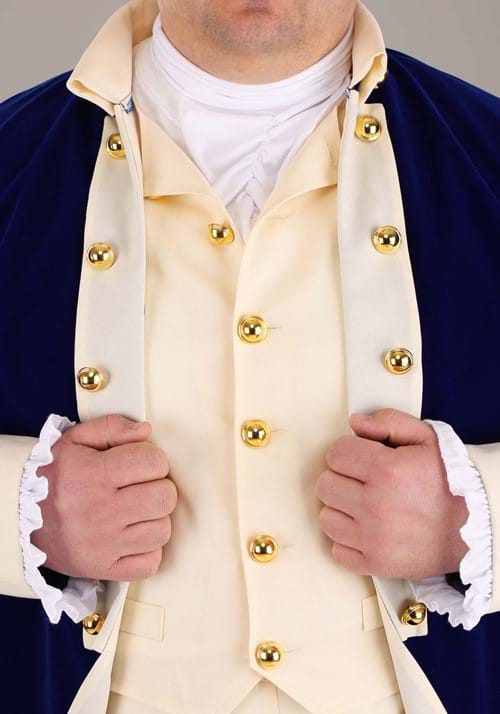 Plus Size Alexander Hamilton Costume for Men - US 9864