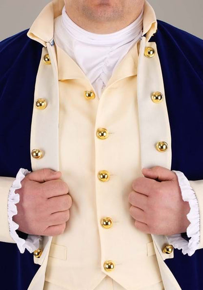 Plus Size Alexander Hamilton Costume for Men - US 9864