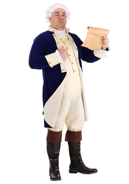 Plus Size Alexander Hamilton Costume for Men - US 9864
