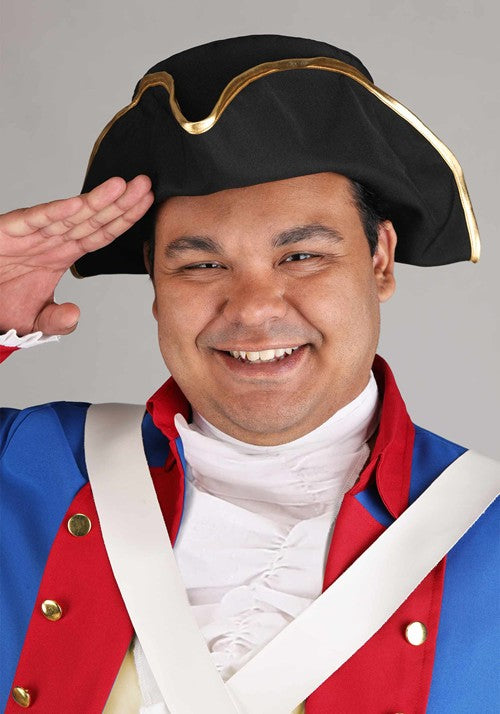 Plus Size American Revolution Soldier Men's Costume - US 4706