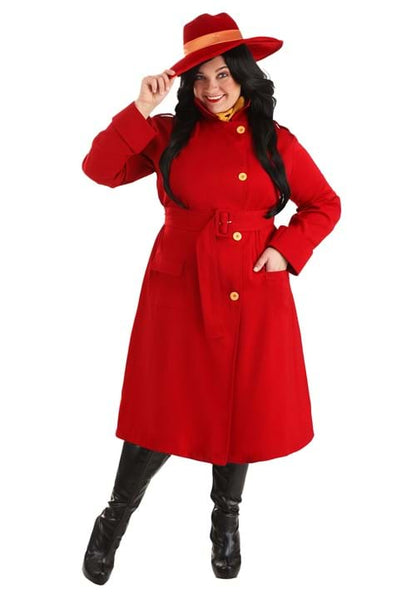Plus Size Authentic Carmen Sandiego Costume for Women - US 4065
