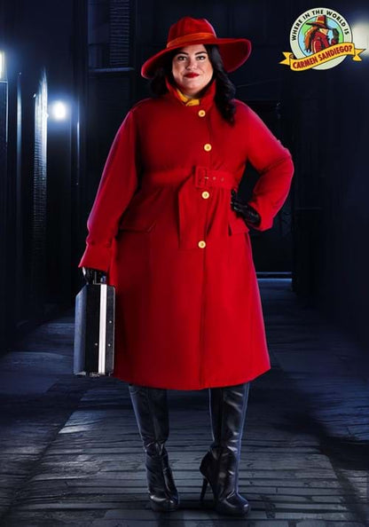 Plus Size Authentic Carmen Sandiego Costume for Women - US 4065