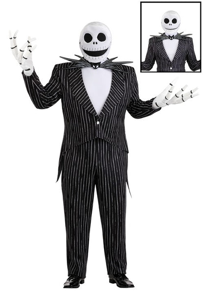 Plus Size Authentic Disney Jack Skellington Costume for Men - US 6265