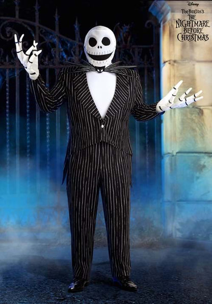 Plus Size Authentic Disney Jack Skellington Costume for Men - US 6265