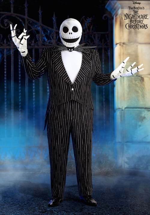 Plus Size Authentic Disney Jack Skellington Costume for Men - US 6265