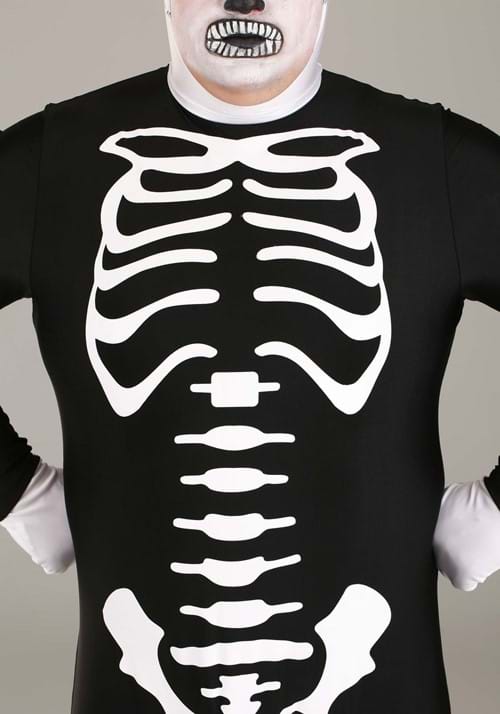 Plus Size Adult Authentic Karate Kid Skeleton Suit - US 9868