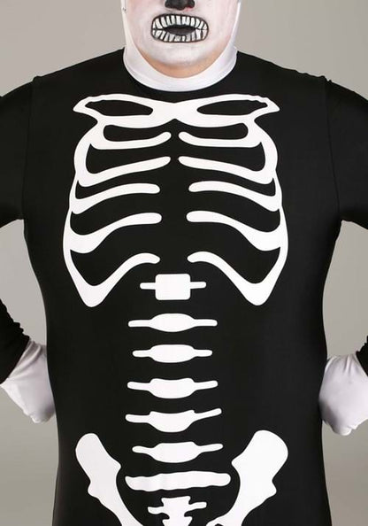 Plus Size Adult Authentic Karate Kid Skeleton Suit - US 9868