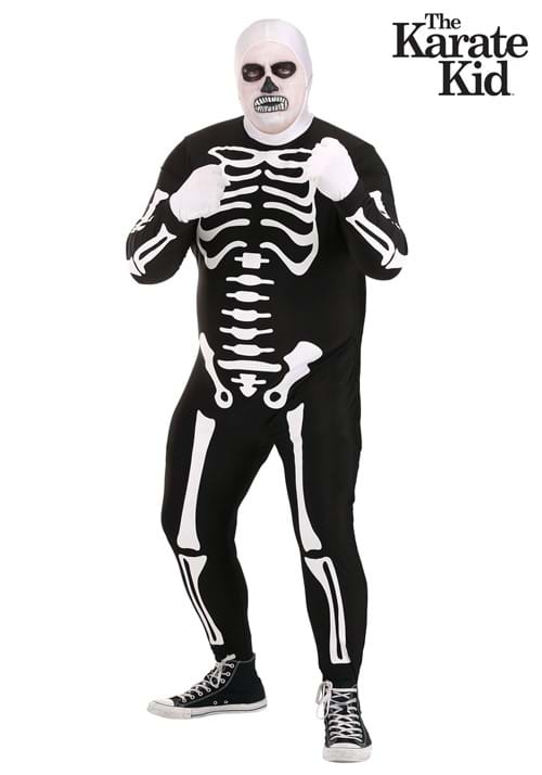 Plus Size Adult Authentic Karate Kid Skeleton Suit - US 9868