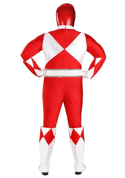 Plus Size Authentic Power Rangers Red Ranger Men's Costume - US 1086