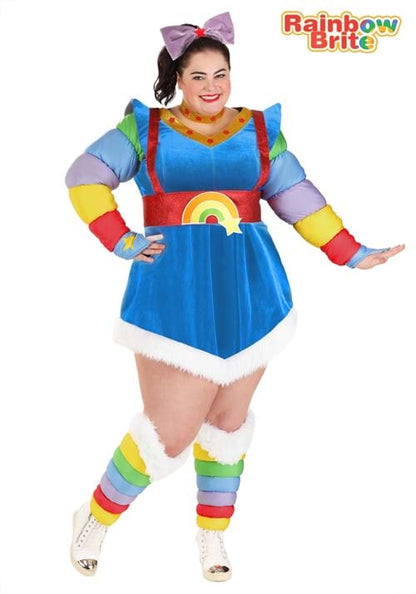 Women's Plus Size Authentic Rainbow Brite Costume - US 6738