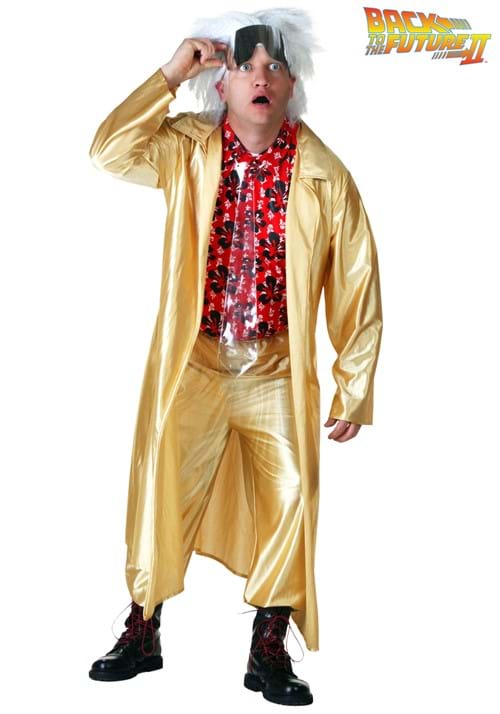 Plus Size Back to the Future II Doc Brown Costume - US 2719