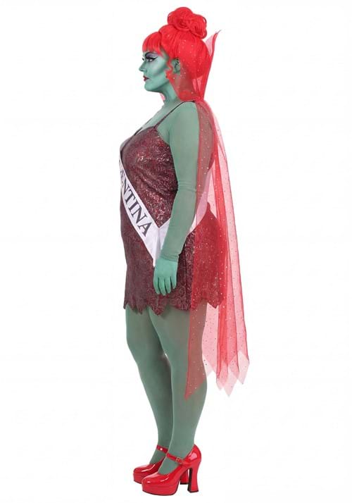 Plus Size Beetlejuice Receptionist Miss Argentina Costume for Women - US 9467