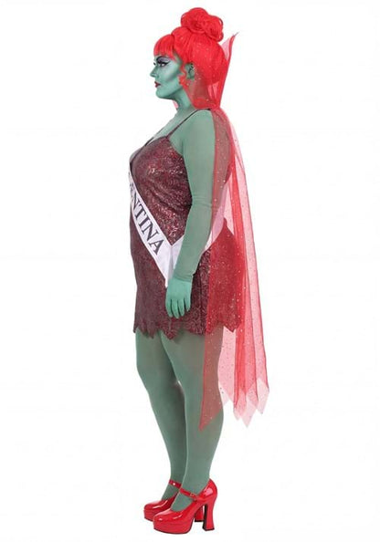 Plus Size Beetlejuice Receptionist Miss Argentina Costume for Women - US 9467