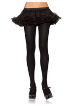 Plus Size Opaque Black Costume Tights for Women - US 2418