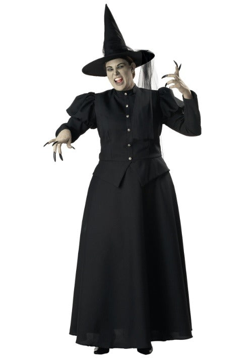 Plus Size Black Witch Costume for Women - US 6434