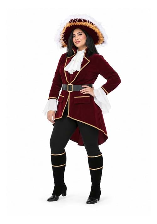 Women's Captain Hook Plus Size Costume - US 9864