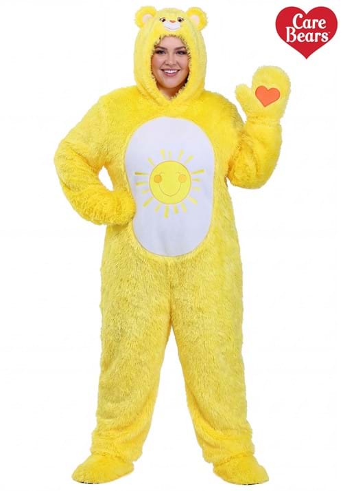Adult Plus Size Care Bears Funshine Bear Costume - US 0113