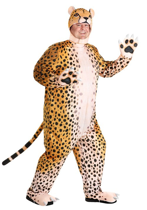 Plus Size Adult Cheerful Cheetah Costume - US 7677