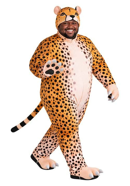Plus Size Adult Cheerful Cheetah Costume - US 7677