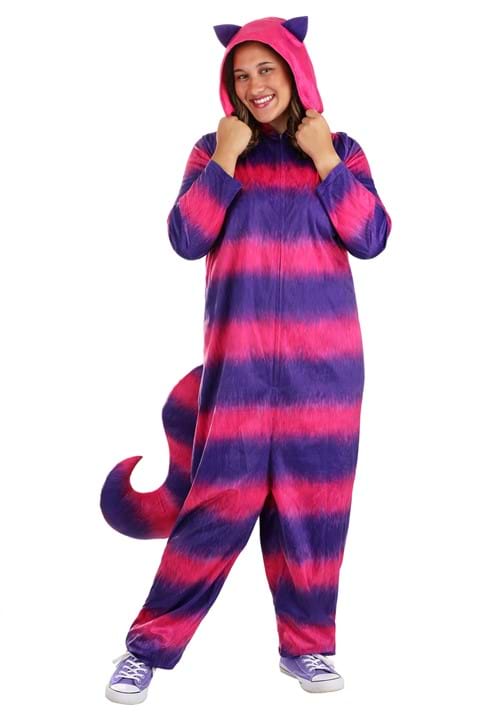Plus Size Cheshire Cat Onesie Costume for Adults - US 7370