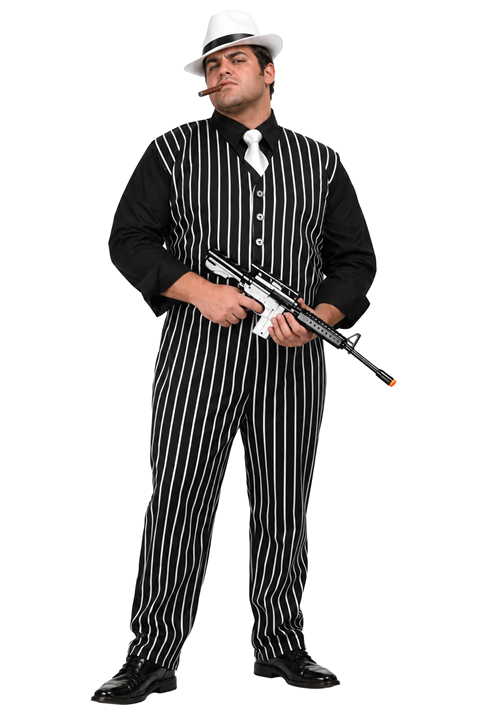 Plus Size Classic Mobster Costume for Men - US 4190