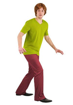 Plus Size Retro Scooby Doo Men's Shaggy Costume - US 8936