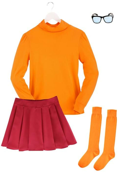 Plus Size Retro Scooby-Doo Velma Costume - US 0857