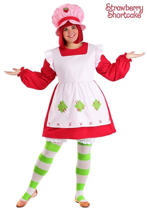 Women's Plus Size Retro Strawberry Shortcake Costume - US 4107