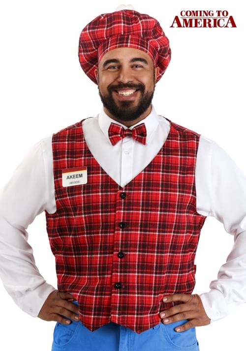 Men's Plus Size Coming to America McDowells Costume - US 9468