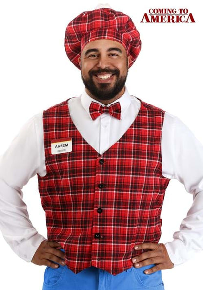 Men's Plus Size Coming to America McDowells Costume - US 9468