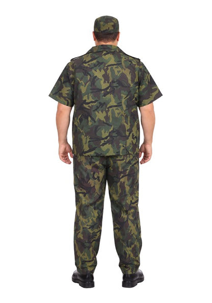Plus Size Commando Camouflage Costume for Men - US 5952