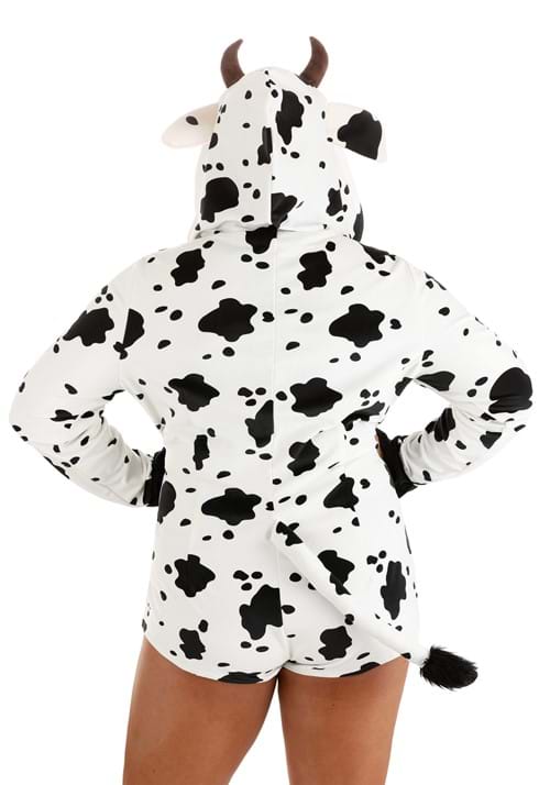 Plus Size Cow Costume Romper for Women - US 9914