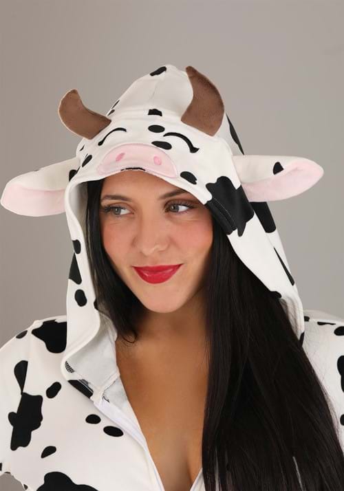 Plus Size Cow Costume Romper for Women - US 9914