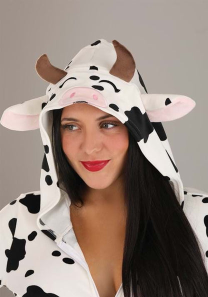 Plus Size Cow Costume Romper for Women - US 9914