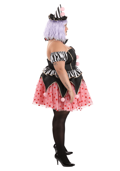 Plus Size Cupcake Clown Women's Costume - US 7000