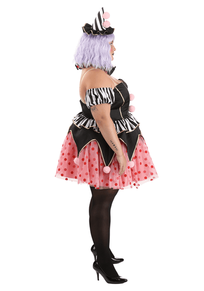 Plus Size Cupcake Clown Women's Costume - US 7000