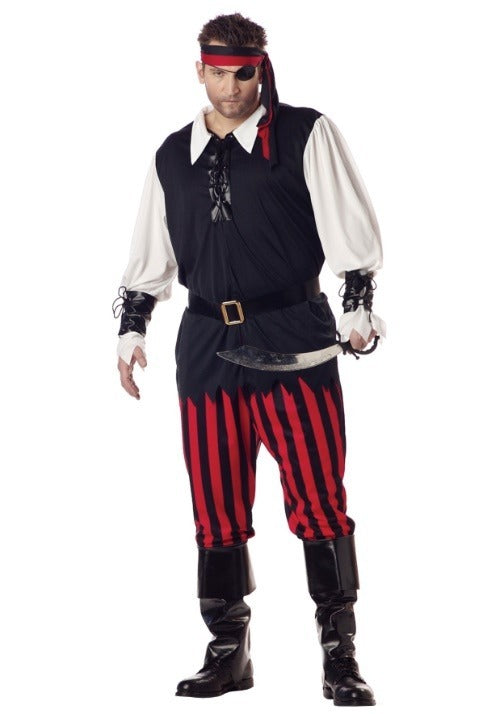 Plus Size Men's Cutthroat Pirate Costume - US 7323