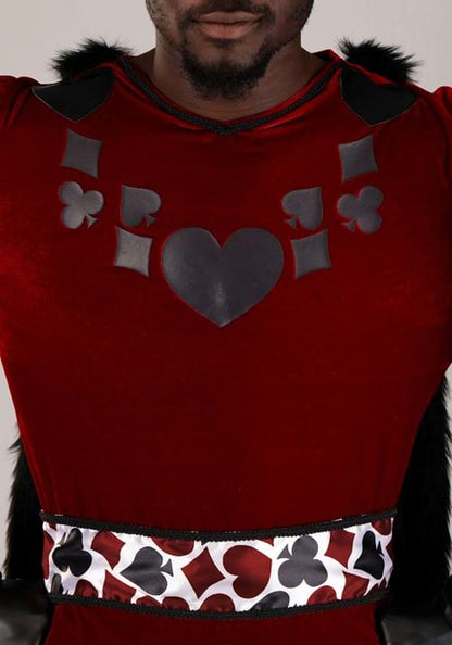 Men's Plus Size Dark King of Hearts Costume - US 6919