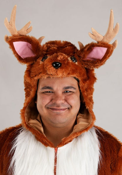 Men's Plus Size Dashing Deer Costume - US 2615